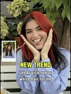 RED OR WHITE HAIR 