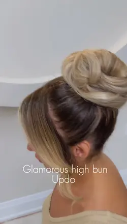 High bun updo