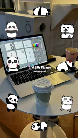 VERSI STIKER PANDA