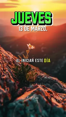 Jueves 13 Marzo
