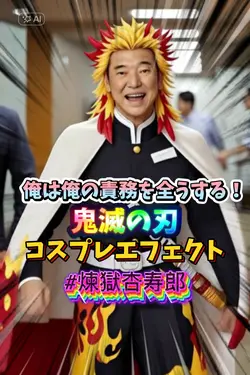 鬼滅の刃かっこいいコスプレ変身エフェクト