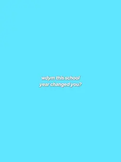 final year of school