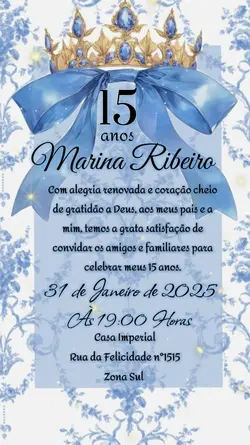 15 anos azul