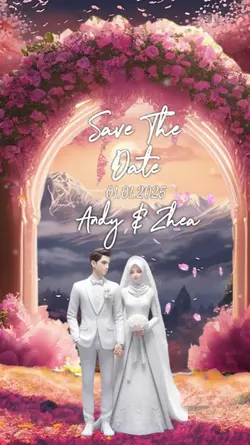 Undangan 3D Wedding