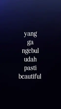 yg g ngebul jls beau