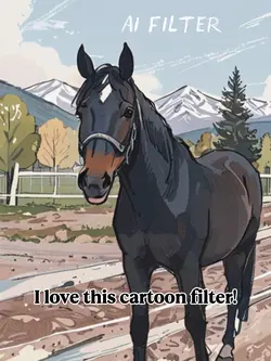 horse cartoon
