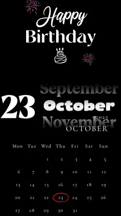 Happy birthday 23 Oc