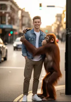 Orangutan Hug