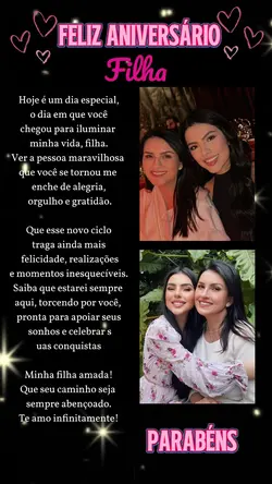 Parabéns Filha