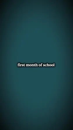 first month of schoo