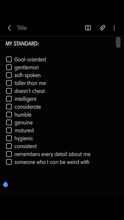 My standards