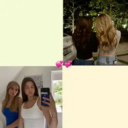blonde & brunette💞