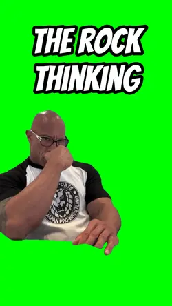 The Rock thinking