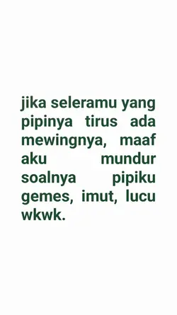 jika seleramu yang