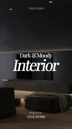 Dark moody interior