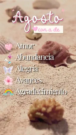 Agosto con A de…🌸🤍 