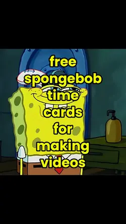 spongebob time cards