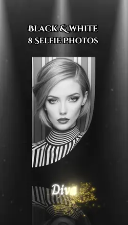 Black & White Selfie