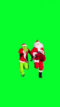 GRINCH CHASING SANTA