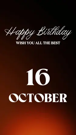 HBD 16 OCTOBER