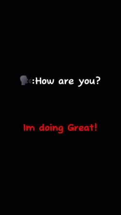 How are you 