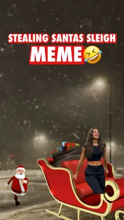 Santas sleigh meme😂