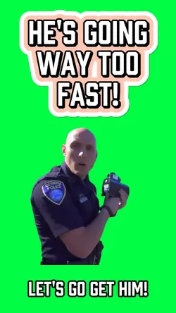 HE'S GOING TOO FAST!