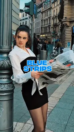 Blue strips