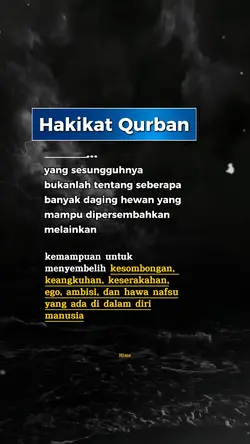 Hakikat Qurban