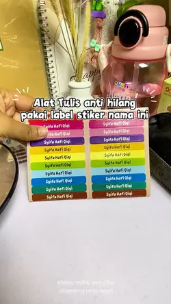 label stiker nama