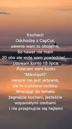 Odchodzę...