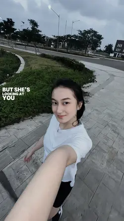 But she's looking at