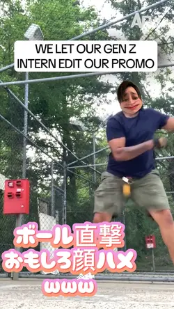 ボール直撃おもしろ顔ハメwww
