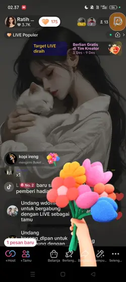 Template gift tiktok