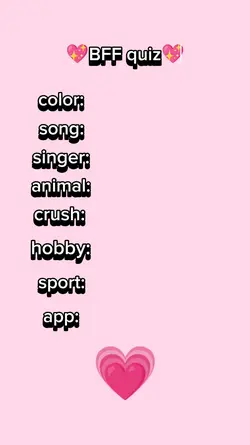 BFF QUIZ! 