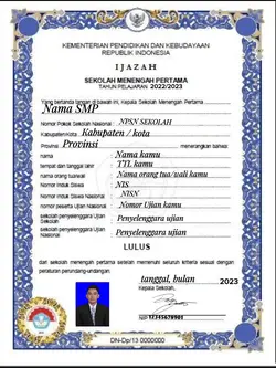 IJAZAH SMP