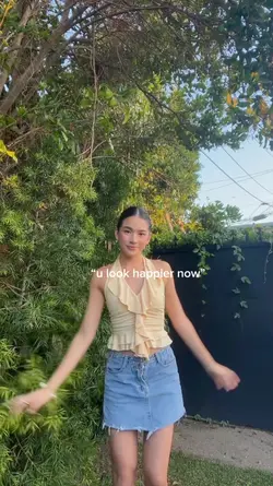 u look happier now