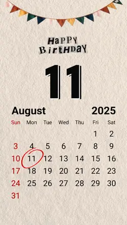 Hbd 11 August 2025