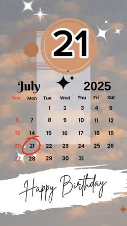 birthday 21 July 
