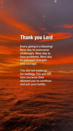 Thank you Lord