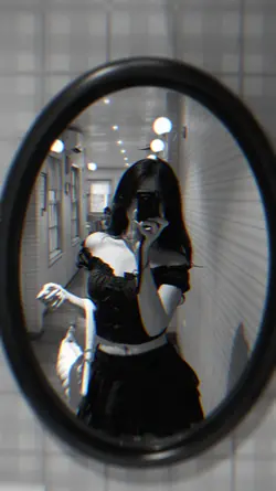 black white