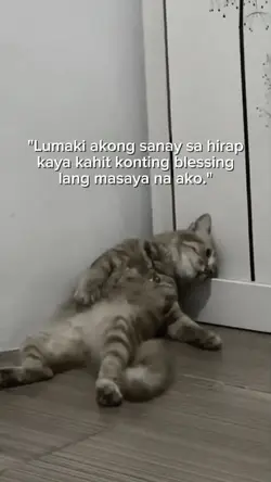 lumaki akong sanay 