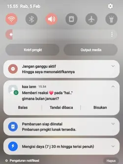 di chat mantan