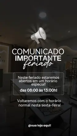 Comunicado | Feriado