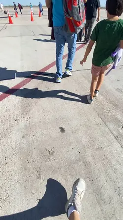 Mom and son travel
