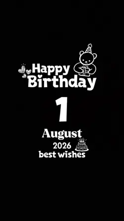 Hbd 1 august 2026