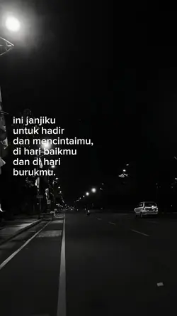 ini janjiku.