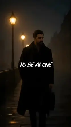 To be alone.. 