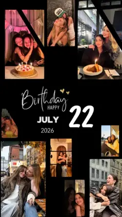 Birthday 22 July