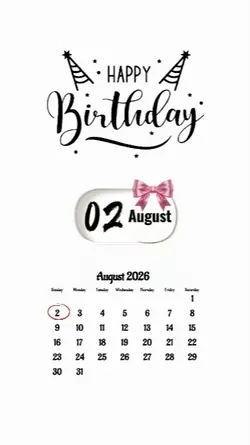 BIRTHDAY 02 AUGUST